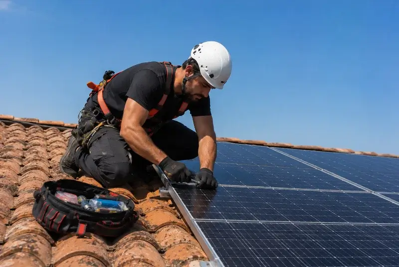 Maintenance et monitoring de panneaux solaires à Saint-Nazaire